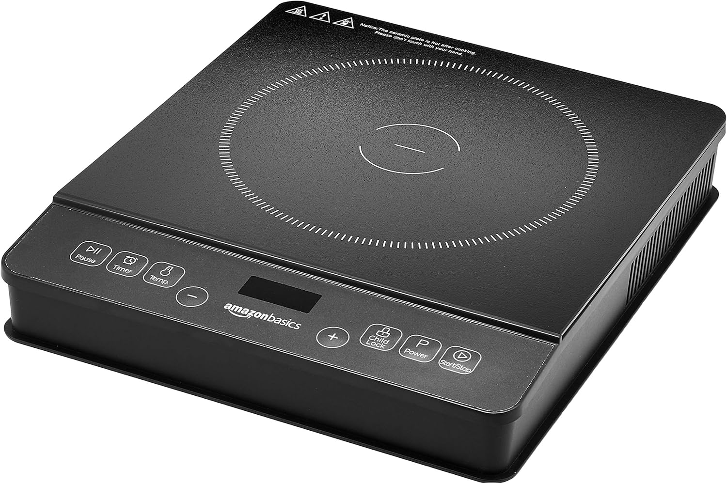 AmazonBasics 1800W Portable Induction Cooktop