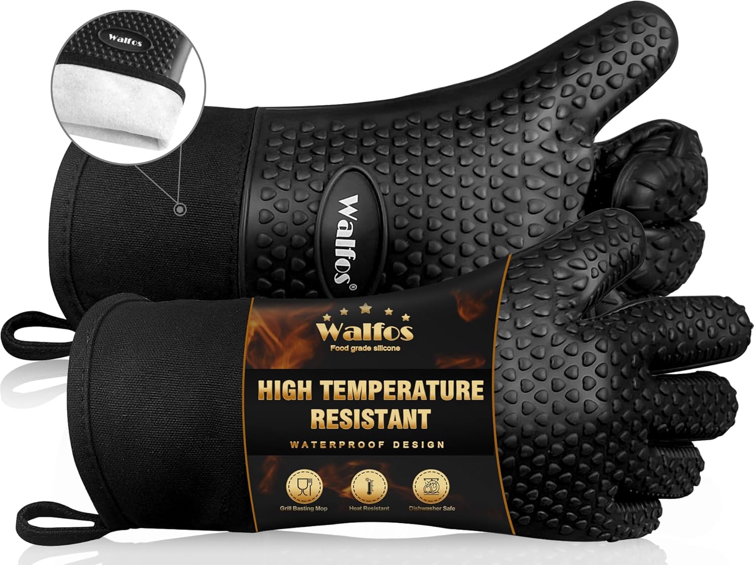Walfos Grilling Heat Resistant Gloves