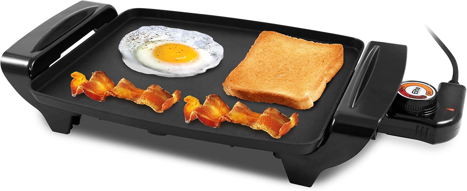 Elite Gourmet EGR-2722B Electric Griddle