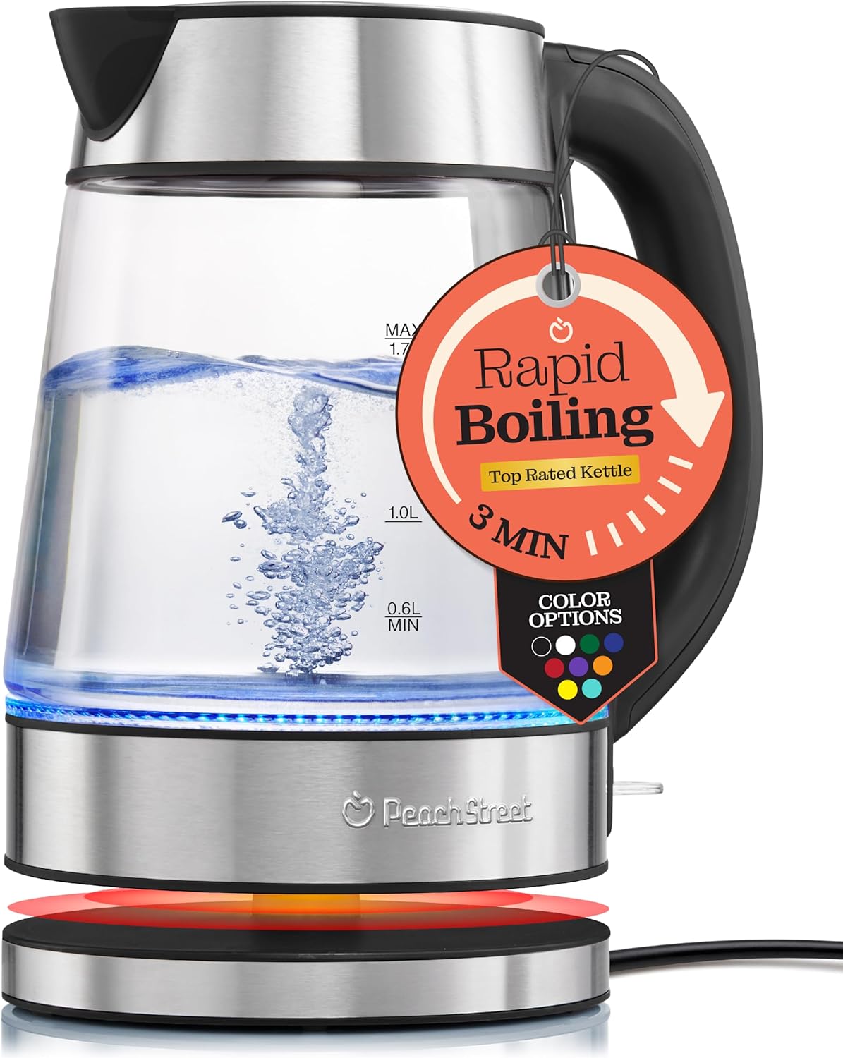 Speed‑Boil 1.7L Electric Kettle