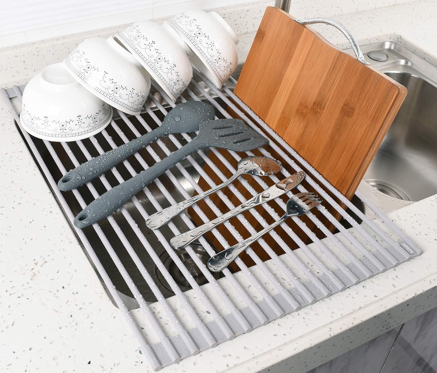 Surpahs Multipurpose Roll-Up Dish Drying Rack