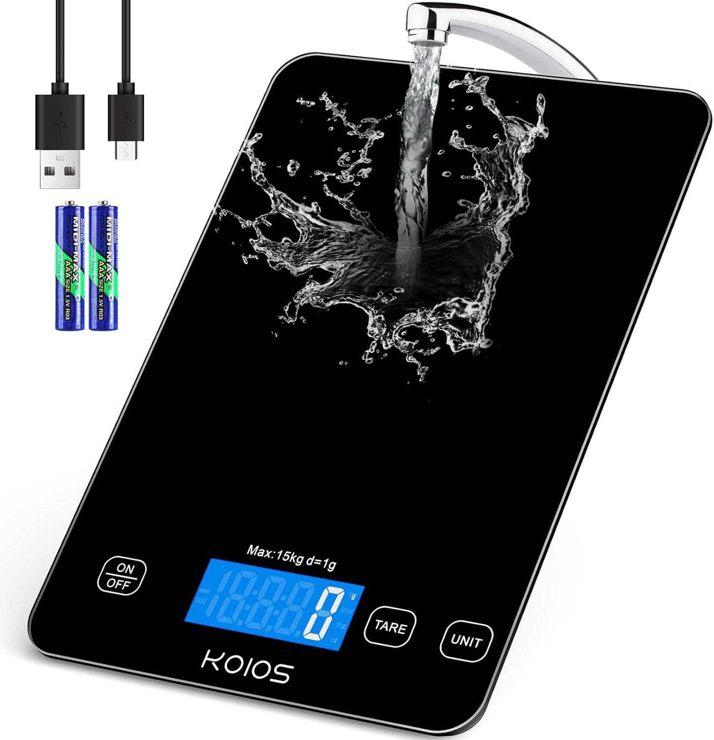 KOIOS Rechargeable Digital Kitchen Scale