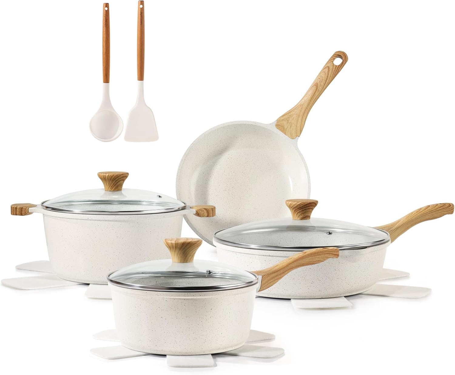 SENSARTE Ceramic Nonstick Cookware Set