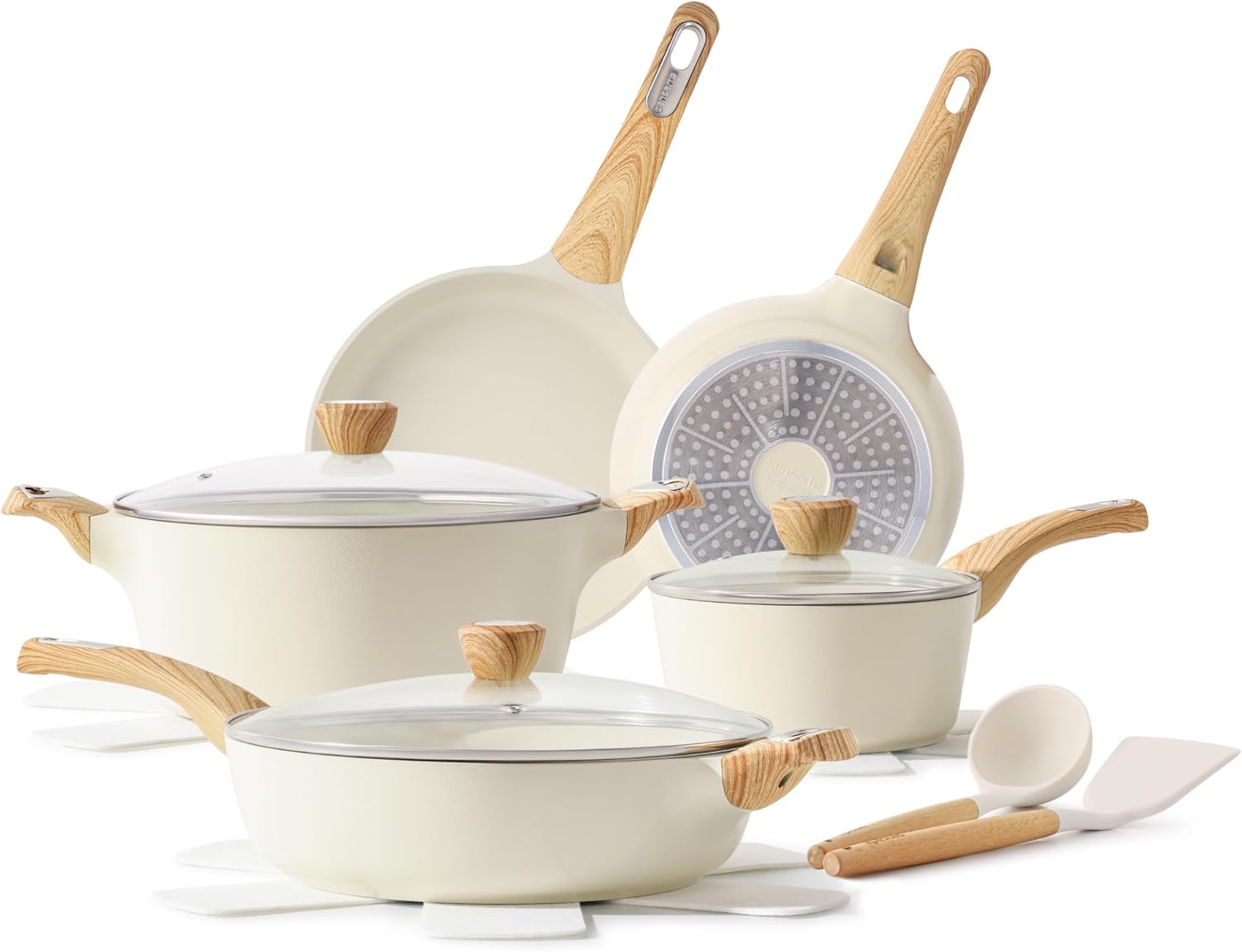 SENSARTE 13-Piece Ceramic Cookware Set