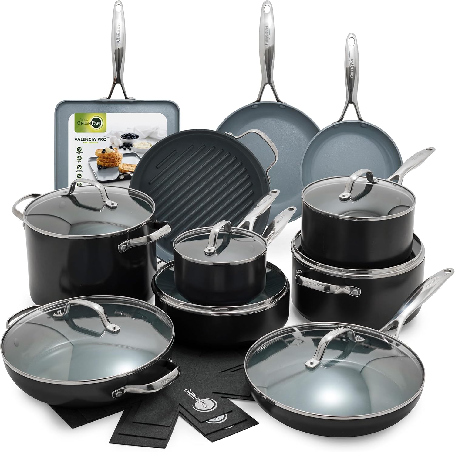 GreenPan Valencia Pro Ceramic Cookware Set