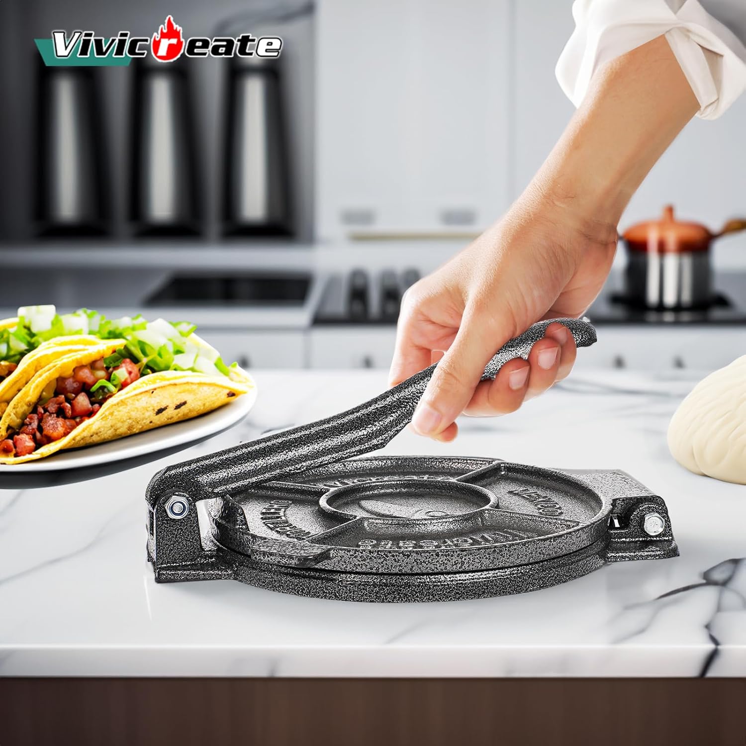 Vivicreate 8-Inch Tortilla Press