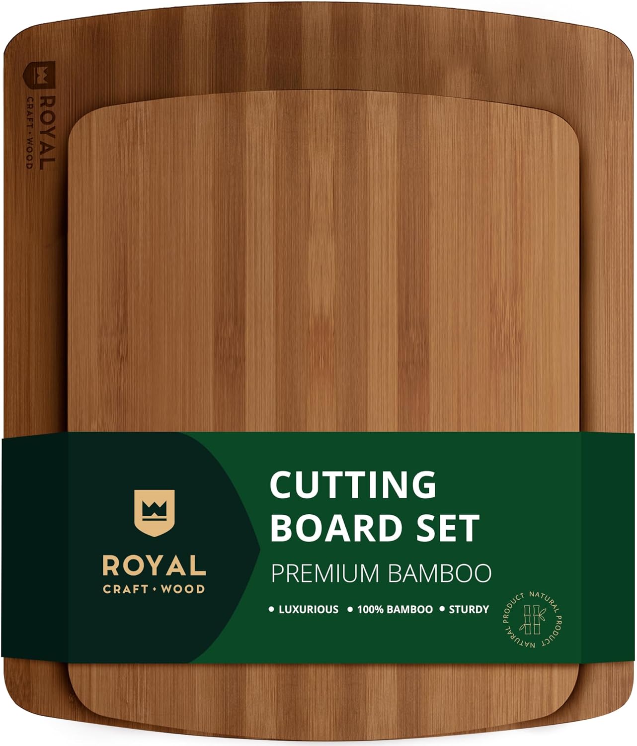 ROYAL CRAFT WOOD Bamboo Cutting Board Set (3-piece)