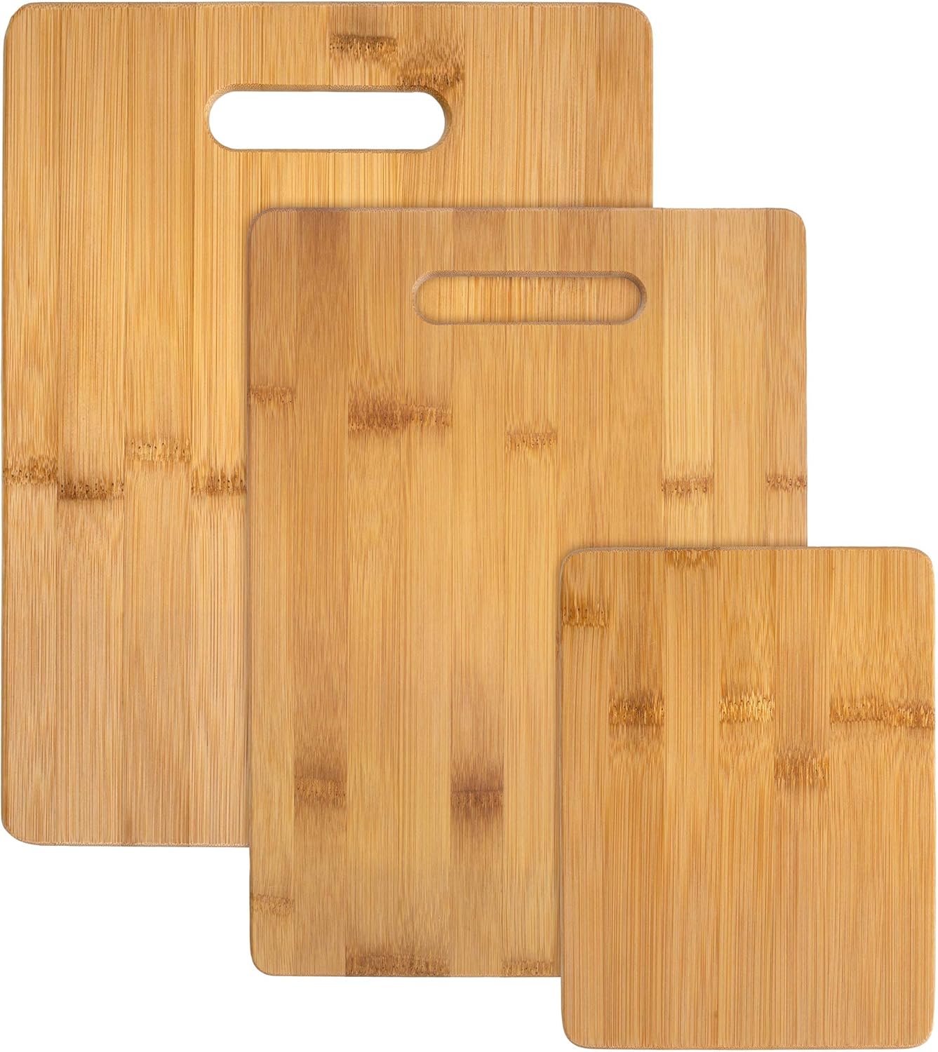 Totally Bamboo 3-Piece Bamboo Cutting Board Set