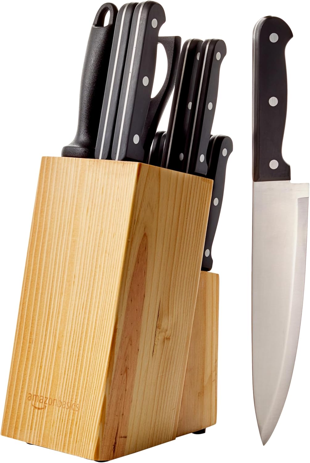AmazonBasics 14-Piece Knife Block Set