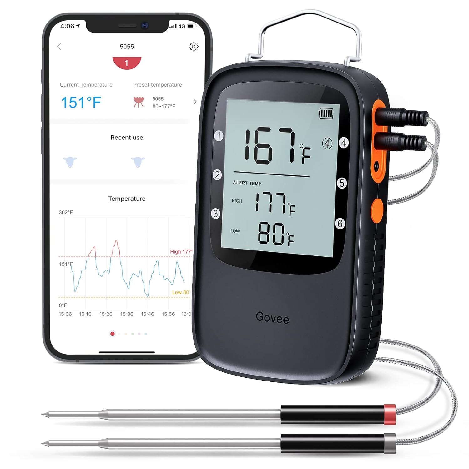 Govee Bluetooth Wireless Smart Meat Thermometer